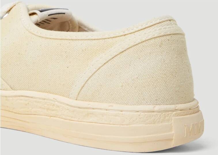 Mihara Yasuhiro Lage Top Sneakers in Past Sole 5 Beige Heren