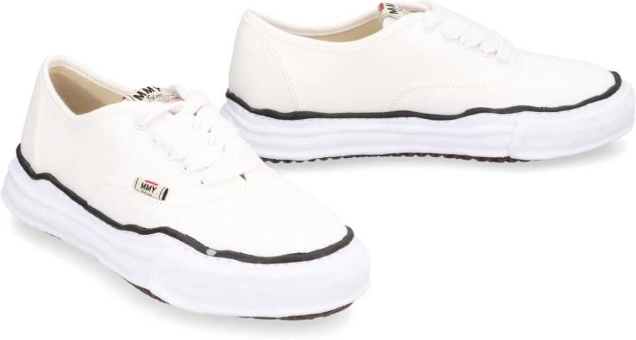 Mihara Yasuhiro Met de hand gemaakte canvas sneakers White Heren