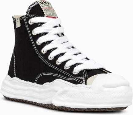 Mihara Yasuhiro Minimalistische High-Top Sneakers Black Heren