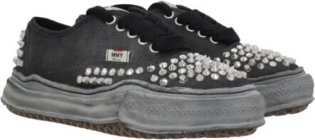 Mihara Yasuhiro Studded Canvas Low-Top Sneakers Black Dames