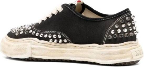 Mihara Yasuhiro Studded Canvas Low-Top Sneakers Black Heren