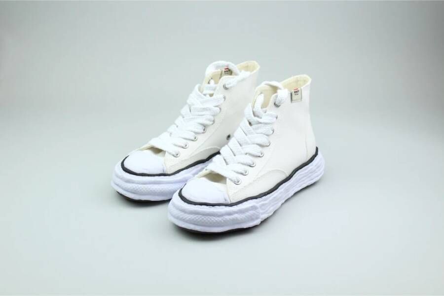 Mihara Yasuhiro Witte Canvas High-Top Sneakers Peterson 23 White Dames