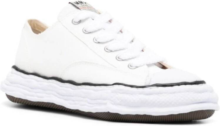 Mihara Yasuhiro Witte Canvas Lage Sneaker White Dames