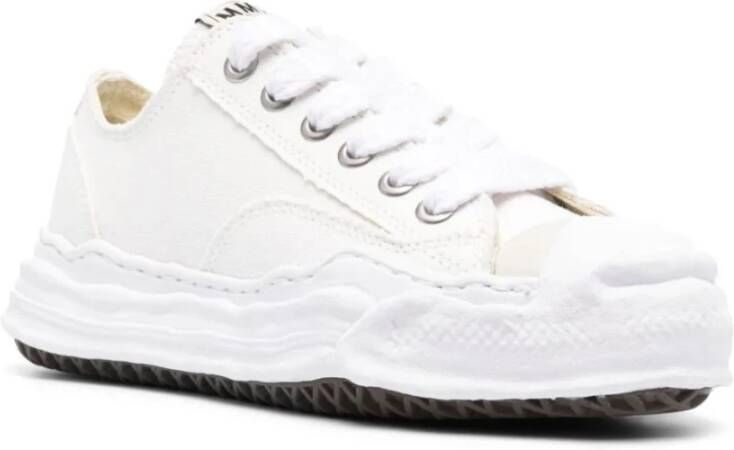 Mihara Yasuhiro Witte Canvas Lage Sneaker White Dames