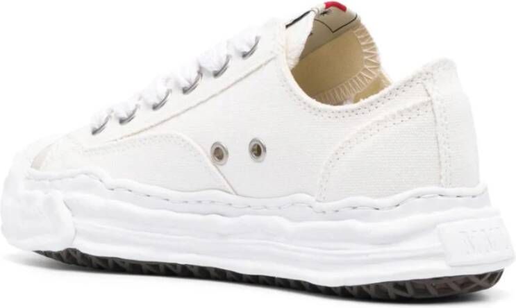 Mihara Yasuhiro Witte Canvas Lage Sneaker White Dames