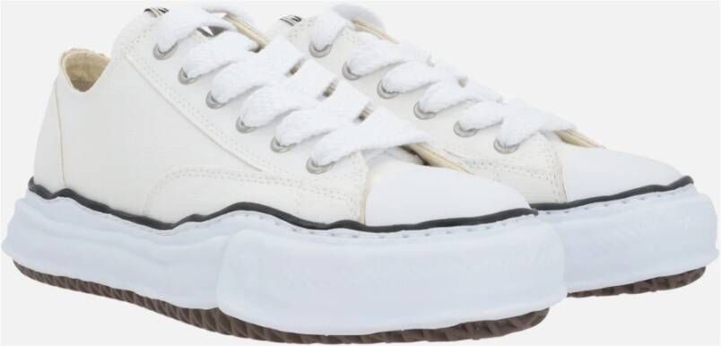 Mihara Yasuhiro Witte canvas lage sneakers White Dames