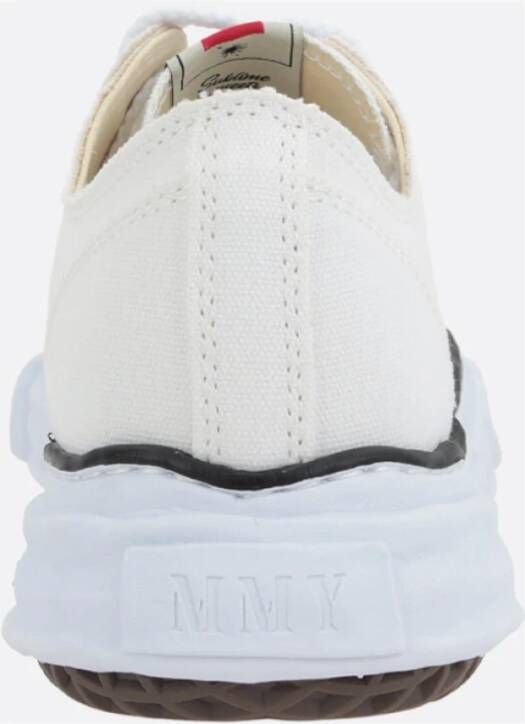 Mihara Yasuhiro Witte canvas lage sneakers White Dames