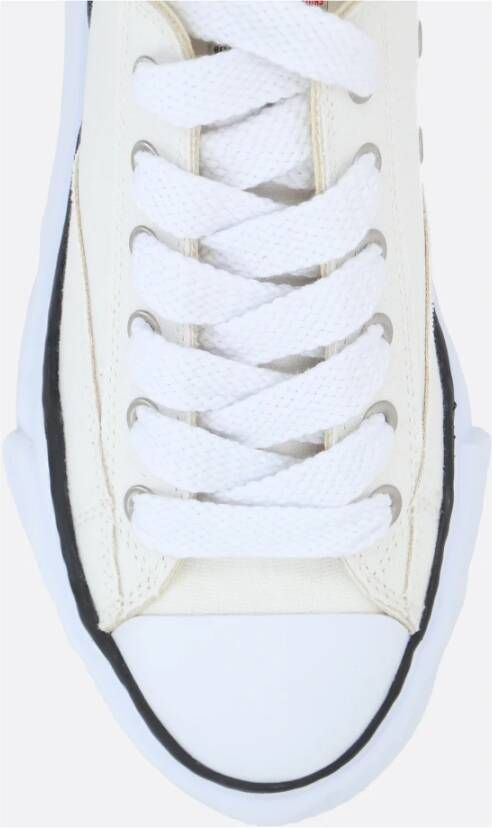 Mihara Yasuhiro Witte canvas lage sneakers White Dames