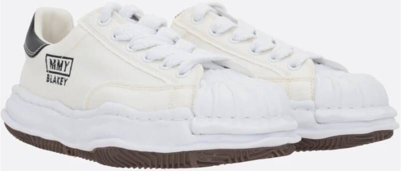 Mihara Yasuhiro Witte canvas lage sneakers White Dames