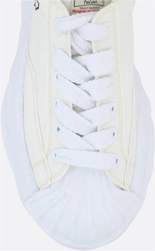 Mihara Yasuhiro Witte canvas lage sneakers White Dames