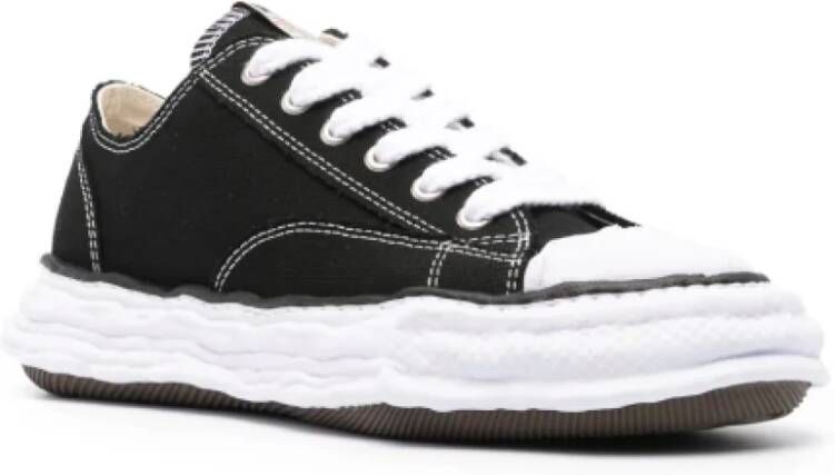 Mihara Yasuhiro Zwarte Canvas Lage Sneaker Black Dames