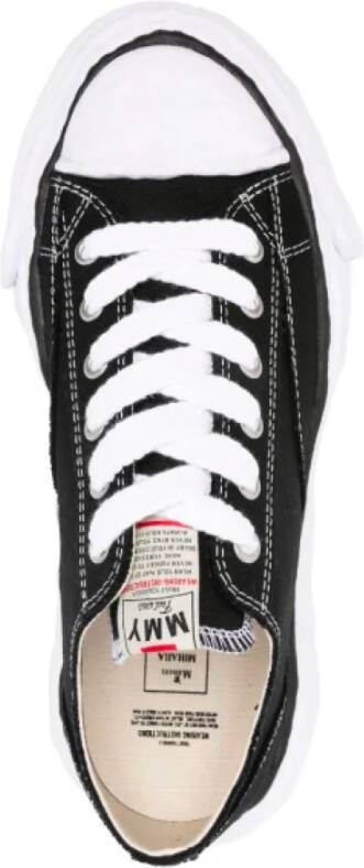 Mihara Yasuhiro Zwarte Canvas Lage Sneaker Black Dames