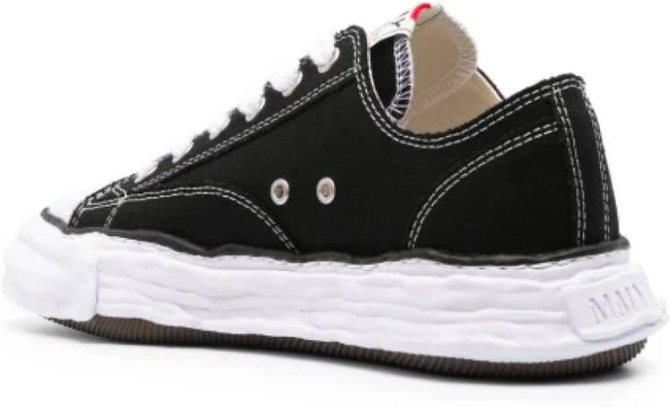 Mihara Yasuhiro Zwarte Canvas Lage Sneaker Black Dames