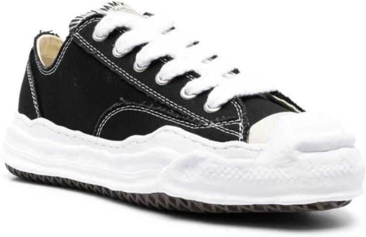 Mihara Yasuhiro Zwarte Canvas Lage Sneaker Black Dames