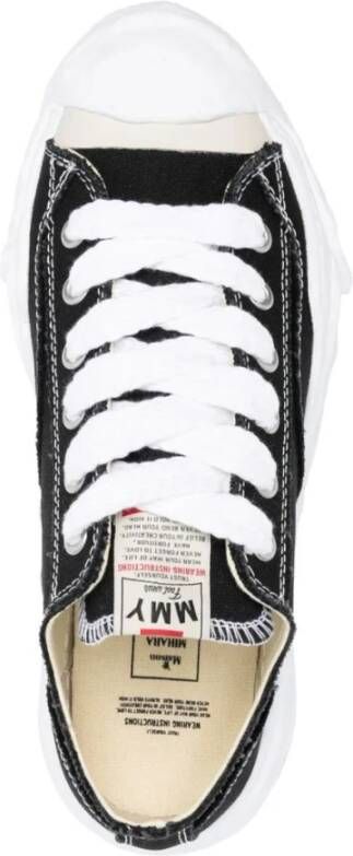 Mihara Yasuhiro Zwarte Canvas Lage Sneaker Black Dames