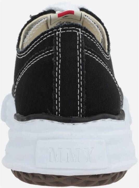 Mihara Yasuhiro Zwarte Canvas Lage Sneakers Black Dames