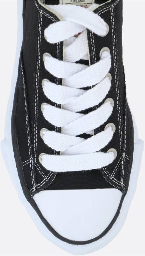 Mihara Yasuhiro Zwarte Canvas Lage Sneakers Black Dames