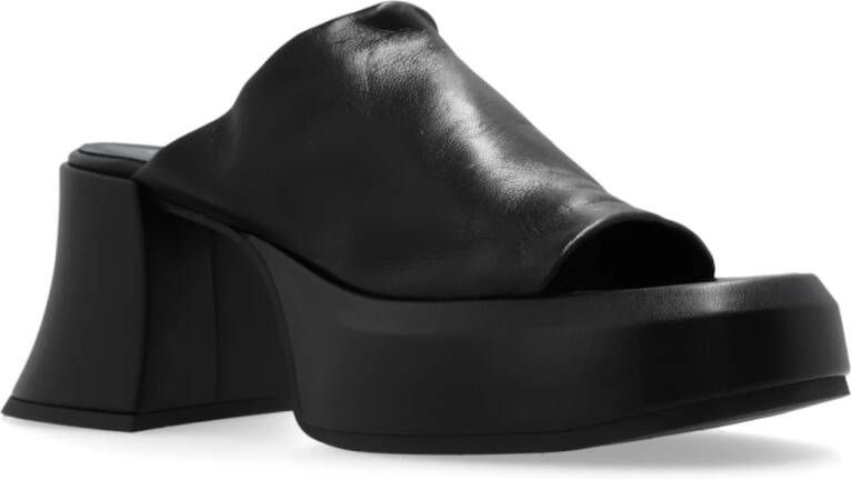 Miista Jimena platform slides Black Dames