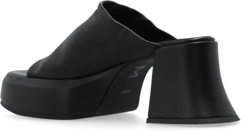 Miista Jimena platform slides Black Dames