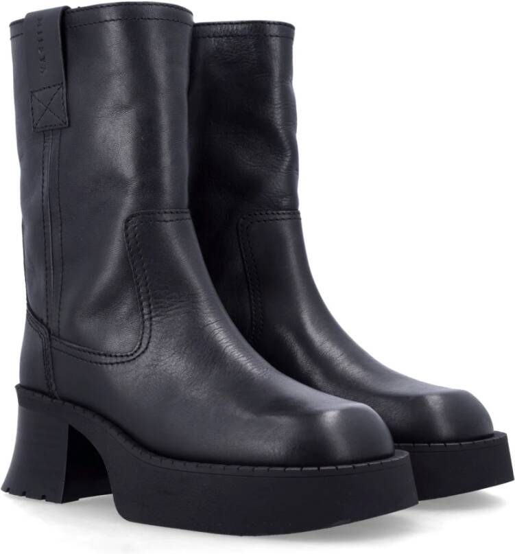 Miista Zwarte Gesloten Enkellaarzen Aw24 Black Dames