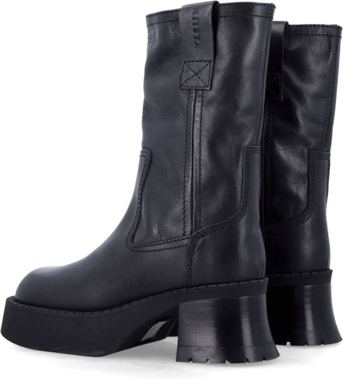 Miista Zwarte Gesloten Enkellaarzen Aw24 Black Dames