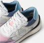 Mikakus Barcelona Blauw en Roze Leren Sneakers Pink Dames - Thumbnail 2