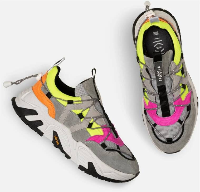 Mikakus Barcelona Kleurrijke Chunky Sneakers met Vibram Zool Multicolor Dames