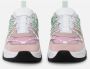 Mikakus Barcelona Mesh Sneakers Groen Roze Gelamineerd Green Dames - Thumbnail 3