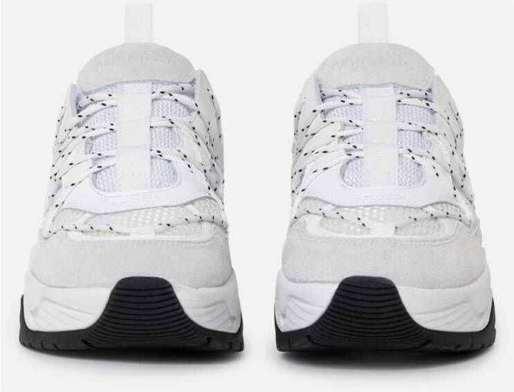 Mikakus Barcelona Stralend Witte Nylon Sneakers Ss24 Gray Dames
