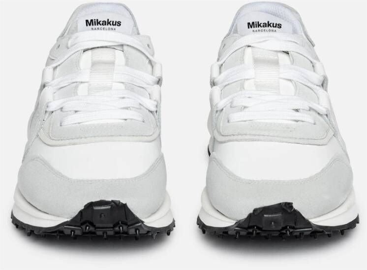 Mikakus Barcelona Witte Leren Sneakers Fw23 Stijl White Unisex