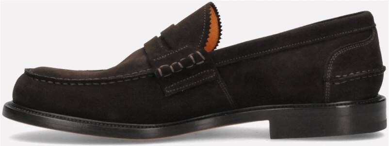 Mille885 Handgemaakte Penny Loafer Schoenen Brown Heren