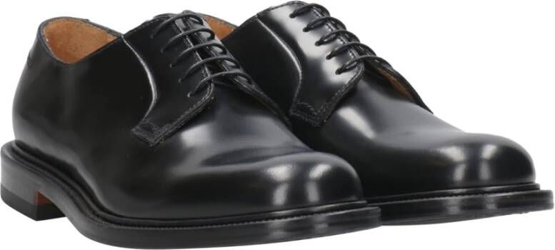 Mille885 Veterschoenen van leer Black Heren