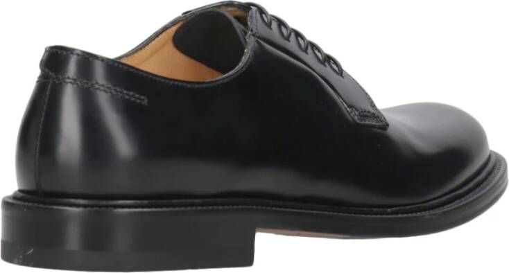 Mille885 Veterschoenen van leer Black Heren