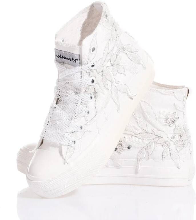 Mimanera Elegante Platform Sneakers Wit White Dames