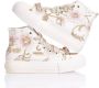 Mimanera Goud Roze Geborduurde Platform Sneakers White Dames - Thumbnail 3