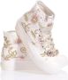 Mimanera Goud Roze Geborduurde Platform Sneakers White Dames - Thumbnail 4