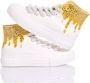 Mimanera Handgemaakte Wit Goud Sneakers White Dames - Thumbnail 3