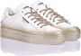 Mimanera Handgemaakte Witte Champagne Sneakers White Dames - Thumbnail 2