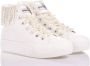 Mimanera Witte Platform Sneakers met Parelfranjes White Dames - Thumbnail 2