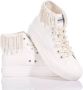 Mimanera Witte Platform Sneakers met Parelfranjes White Dames - Thumbnail 4