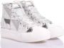 Mimanera Zilveren Platform Sneakers voor Vrouwen Gray Dames - Thumbnail 2