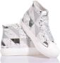 Mimanera Zilveren Platform Sneakers voor Vrouwen Gray Dames - Thumbnail 4