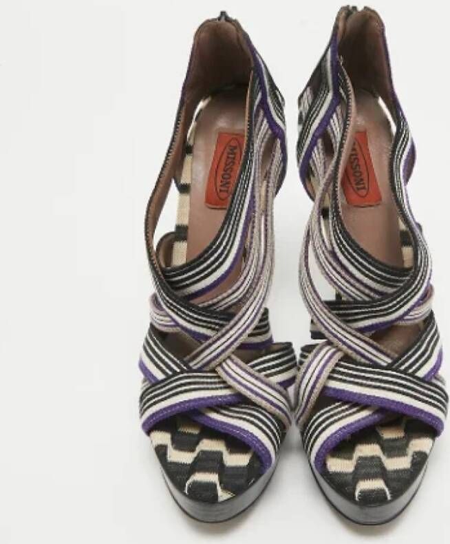 Missoni Pre-owned Canvas sandals Multicolor Dames