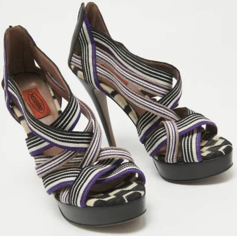 Missoni Pre-owned Canvas sandals Multicolor Dames