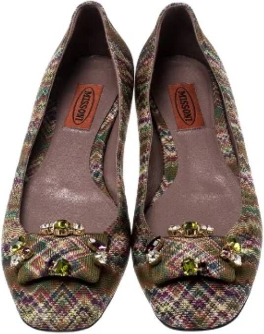 Missoni Pre-owned Fabric flats Multicolor Dames