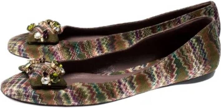 Missoni Pre-owned Fabric flats Multicolor Dames