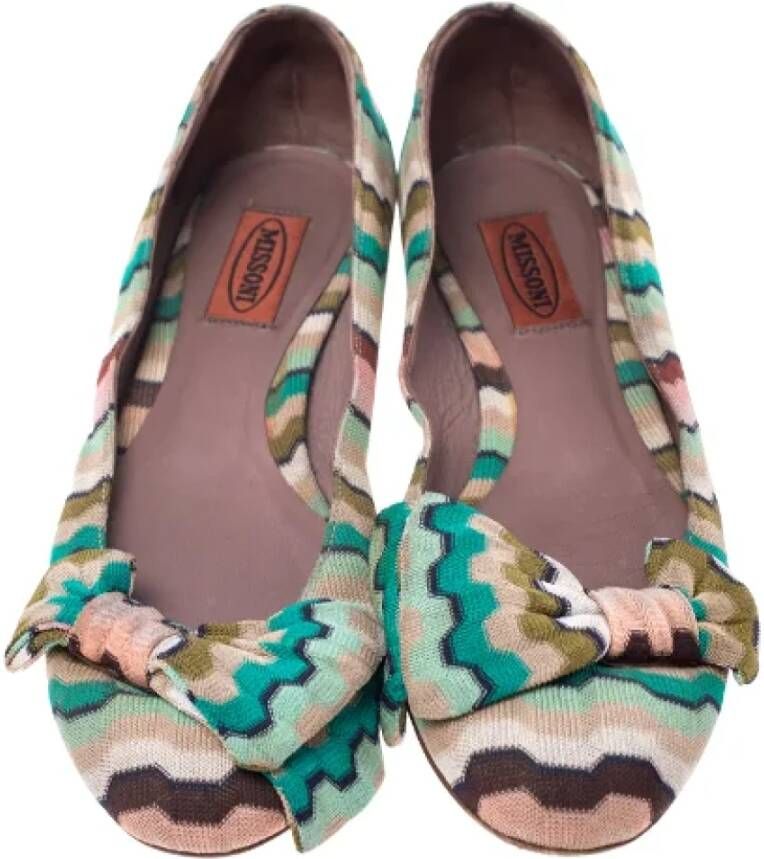 Missoni Pre-owned Fabric flats Multicolor Dames