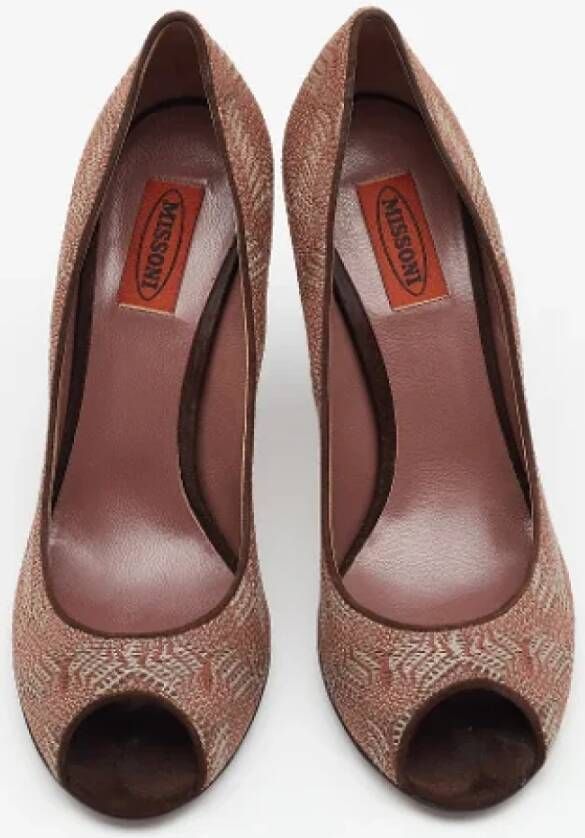 Missoni Pre-owned Fabric heels Pink Dames