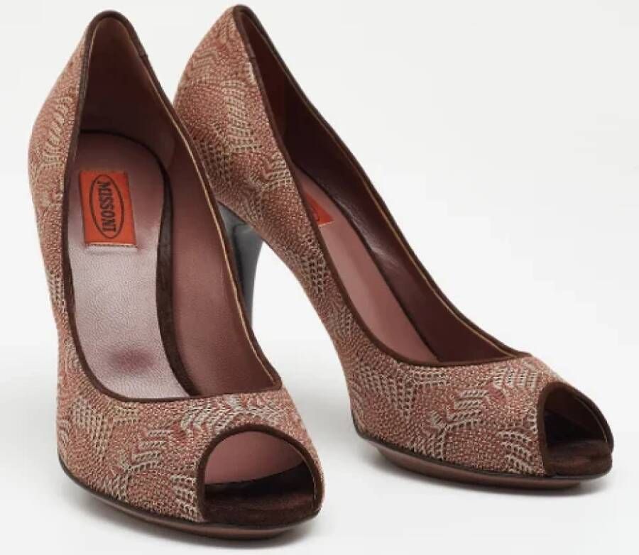 Missoni Pre-owned Fabric heels Pink Dames