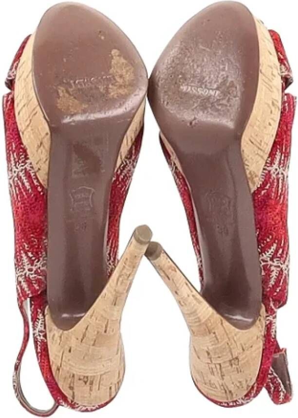 Missoni Pre-owned Fabric heels Red Dames